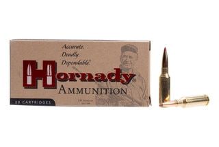 Hornady Custom match-grade accurate rifle ammo.